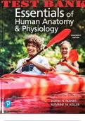 TEST BANK for Essentials of Human Anatomy & Physiology 13th Edition.  ISBN 9780135624425, 0135624428. Complete Chapters 1.16.