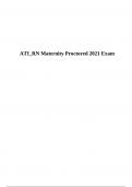 ATI_RN Maternity Proctored 2021 Exam.