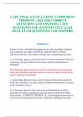 CADC FINAL EXAM LATEST &lpar;3 DIFFERENT  VERSIONS &rpar; 2022-2024 CORRECT  QUESTIONS AND ANSWERS &sol; CADC  QUESTIONS AND ANSWERS TEST 1&comma;2 &3  REAL EXAM QUESTIONS AND ANSWERS