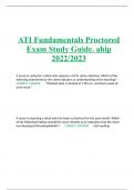 ATI Fundamentals Proctored Exam Study Guide. ahip 2022/2023