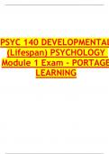PSYC 140 DEVELOPMENTAL   PSYCHOLOGY MODULE &lpar;1-8&rpar; &plus; ONE EXTRA PORTAGE LEARNING PACKAGE DEAL