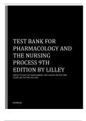 Pharmacology and the Nursing Process 9th Edition Test Bank by Lilley