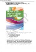 TEST BANK FOR Psychiatric-Mental Health Nursing 8th edition by Sheila L.Videbeck UPDATED ALL CHAPTERS