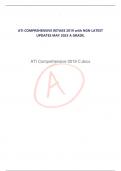 ATI COMPREHENSIVE RETAKE 2019 with NGN LATEST UPDATES MAY 2023 A GRADE.   