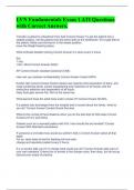 LVN Fundamentals Exam 1 ATI Questions with Correct Answers&period; 