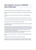 A&P 2 Module 1 Exam A&plus; VERIFIED SOLUTIONS 2023