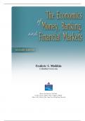 Economics of Money, Banking and Financial Markets Global Edition full international summary+notes