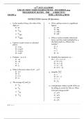 Progressive Maths exam notes for class 9