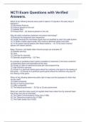 NCTI  full solution Exams PACKAGE DEAL &vert; BUNDLE contains the latest exam questions with verified answers &lpar;Everything you need to pass NCTI is here&excl;&excl;&rpar;- Latest 2023&sol;2024