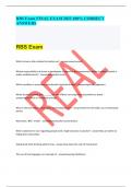RBS Exam FINAL EXAM 2023 100&percnt; CORRECT  ANSWERS