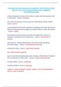 NAEMSE FOUNDATIONS OF LEARNING &lpar;NCEE EXAM&rpar; 2023-2024 ACTUAL EXAM QUESTIONS AND CORRECT ANSWERS&vert;AGRADE