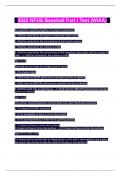 2022 NFHS Baseball Part I Test &lpar;WIAA&rpar;
