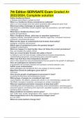 7th Edition SERVSAFE Exam Graded A&plus; 2023&sol;2024&comma; Complete solution