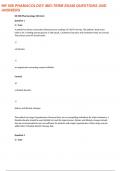 NR508 Mid-Term Exam Advanced Pharmacology &lpar;A&plus; GRADED 100&percnt; VERIFIED&rpar; LATEST 2023