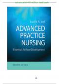 Advanced Practice Nursing : Essentials for Role Development 4th Edition Joel Test Bank