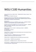 Exam (elaborations) WGU C100 Humanities 