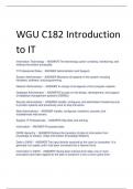 Exam &lpar;elaborations&rpar; Introduction To IT &ndash; WGU C182 