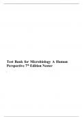 Test Bank for Microbiology A Human Perspective 7th Edition