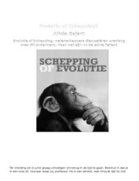 Evolutie of Schepping? Feiten en Mythes