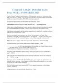 CyberArk CAU201 Defender Exam Prep- WELL ANSWERED 2023