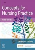 TestBank for Concepts for Nursing Practice, 3rd Edition by Giddens