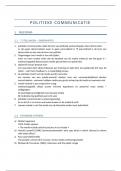 Samenvatting -  Politieke Communicatie