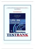 Test Bank for LPN to RN Transitions 5th Edition (Lora Claywell )2023