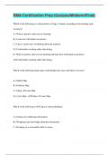 RMA Certification Prep &lpar;Quizzes&sol;Midterm&sol;Final&rpar; &vert; 370 Questions with 100&percnt; Correct Answers &vert; Verified &vert; 75 Pages