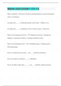 MANA 4325 EXAM 1 CH 1-5 &vert; 65 Questions with 100&percnt; Correct Answers &vert; Verified