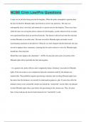 NCBE Crim Law&sol;Pro Questions &vert; Questions with 100&percnt; Correct Answers &vert; Verified