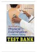 Bates’ Guide To Physical Examination and History Taking 13th Edition Bickley Test Bank latest updated 