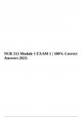 NURS 215 Exam 2 Review questions with answers and rationales 2023, NUR 215 Module 1 EXAM 1 | 100% Correct Answers 2023 & NUR 215 MOCK EXAM 1 (40 Revised Questions & Answers) 100% Correct Answers 2023. 