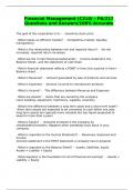 Financial Management &lpar;C214&rpar; &ndash; PA&sol;217 Questions and Answers&sol;100&percnt; Accurate