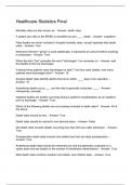 Healthcare Statistics Final