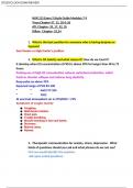 NUR 215 Exam 3 Study Guide Modules 7-9 Questions And Answers 100% Correct 