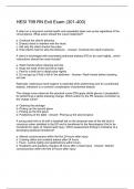 HESI 799 RN Exit Exam &lpar;301-400&rpar;