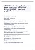 ASCP Molecular Biology Certification Exam(Technologist in Molecular Biology, MB(ASCP) board exam prep)2022