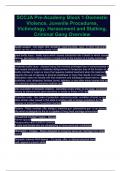 SCCJA Pre-Academy Block 1-Domestic Violence&comma; Juvenile Procedures&comma; Victimology&comma; Harassment and Stalking&comma; Criminal Gang Overview