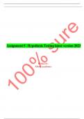 Assignment 5 - Hypothesis Testing latest version 2023