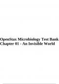 OpenStax Microbiology Test Bank Chapter 01 - An Invisible World.