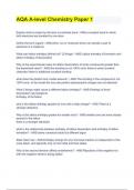 AQA A-level Chemistry Paper 1 Verified Solutions 2023
