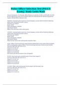Police Officer Selection Test &lpar;P&period;O&period;S&period;T&period; Exam&rpar;&sol; Study Guide Math