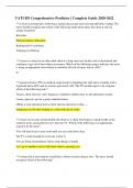 VATI RN COMPREHENSIVE PREDICTOR EXAM GUARANTEED A&plus;