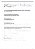PVL3701 Property Law Exam Questions & Answers