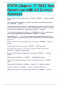 IFSTA Chapter 17 2023 Test Questions with All Correct Answers 