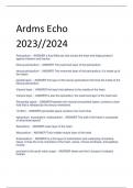 Exam &lpar;elaborations&rpar; Ardms Echo 