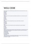 Exam (elaborations) WGU C838 
