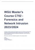 Exam (elaborations) WGU C702 
