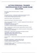 ACTION PERSONAL TRAINER CERTIFICATION STUDY GUIDE EXAM SOLUTION