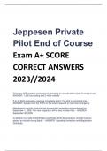 Exam &lpar;elaborations&rpar; Jeppesen Private  Pilot End of Course 